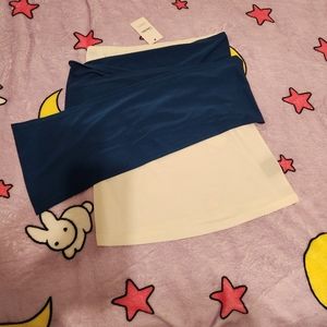 Qutie Frash White Blue kimono wrap tube top Harajuku J Fashion Goth visual kei